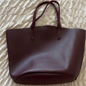 Elegant Burgundy Tote Bag